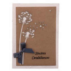 Carte de condoléances (Français)