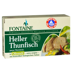 Heller Thunfisch in Bio-Olivenöl Fontaine