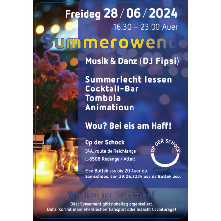 Summerowend 28.06.2024 "Op der Schock"