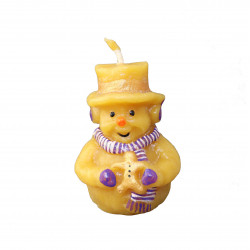Bonhomme de neige en cire d'abeille biologique